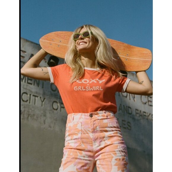 Roxy GrlSwirl Tee Small - Picture 1 of 5